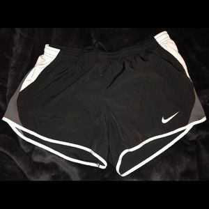 black and gray nike shorts